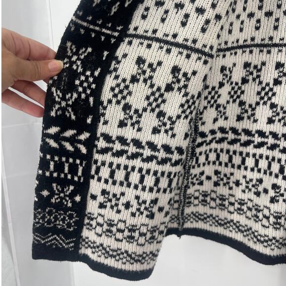 Talbots Fair Isle Cardigan Womens Sweater Sz SP Open Nordic Ski Preppy Holiday - Picture 4 of 9